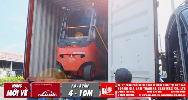 Hàng mới về 11.2019: 5 container xe nâng Linde (Đức), tải trọng nâng 1.6 tấn - 3 tấn