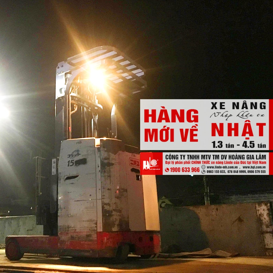 Hàng mới về 4.2020: 4 container xe nâng Nhật 1.3 tấn - 4.5 tấn