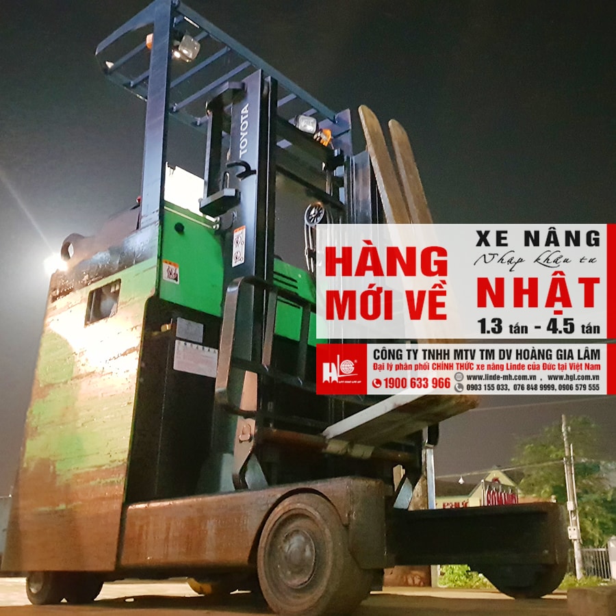 Hàng mới về 4.2020: 4 container xe nâng Nhật 1.3 tấn - 4.5 tấn