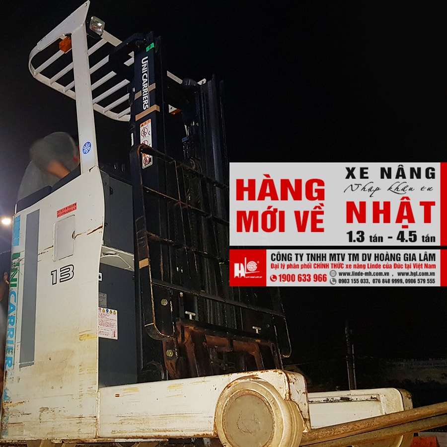 Hàng mới về 4.2020: 4 container xe nâng Nhật 1.3 tấn - 4.5 tấn