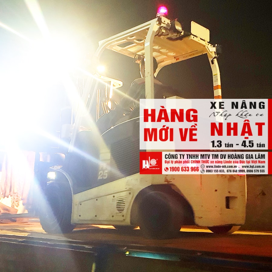 Hàng mới về 4.2020: 4 container xe nâng Nhật 1.3 tấn - 4.5 tấn