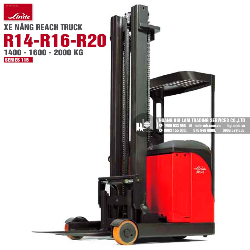 Xe nâng reach truck Linde R14 - R20 (Series 115)