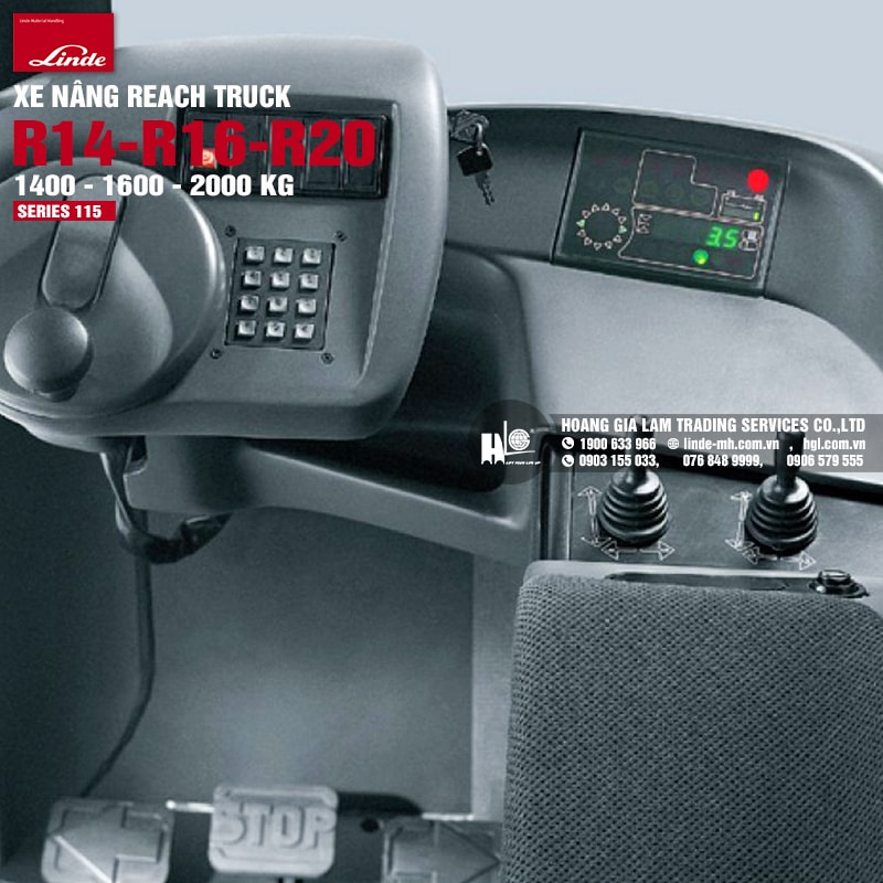 Xe nâng reach truck Linde R14 - R20 (Series 115)