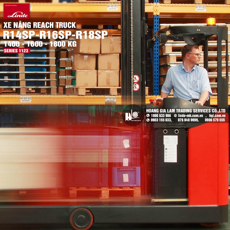 Xe nâng reach truck Linde R14SP – R18SP (Series 1123)