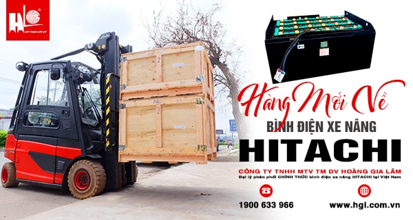 Hàng mới về 10.2020: Container bình điện xe nâng HITACHI