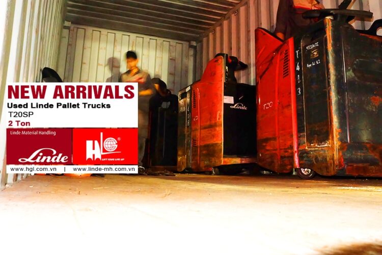 Hàng mới về 11.2020: Container xe nâng tay điện Linde 2 tấn (Đã qua sử dụng)