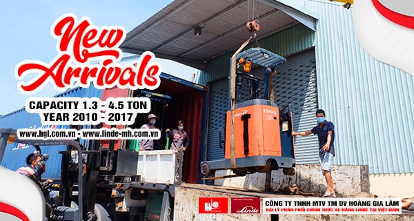 Hàng mới về 10.2021: Container xe nâng Nhật 1.3 tấn – 4.5 tấn