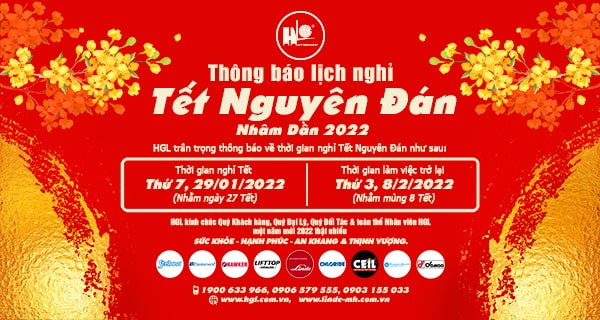 HGL thông báo nghỉ Tết Nguyên Đán Nhâm Dần 2022
