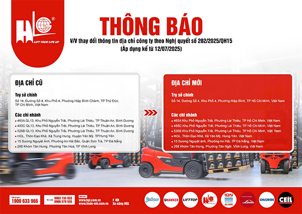 HGL thông báo thay đổi địa chỉ